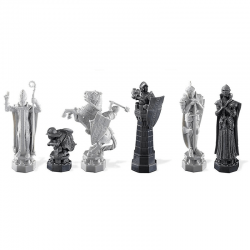 magnifiques pièces d'échecs theme Harry potter chez poudlard