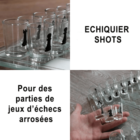 Jeu à boire - plateau, verres, pions, dé, jeu de parcours arrosé