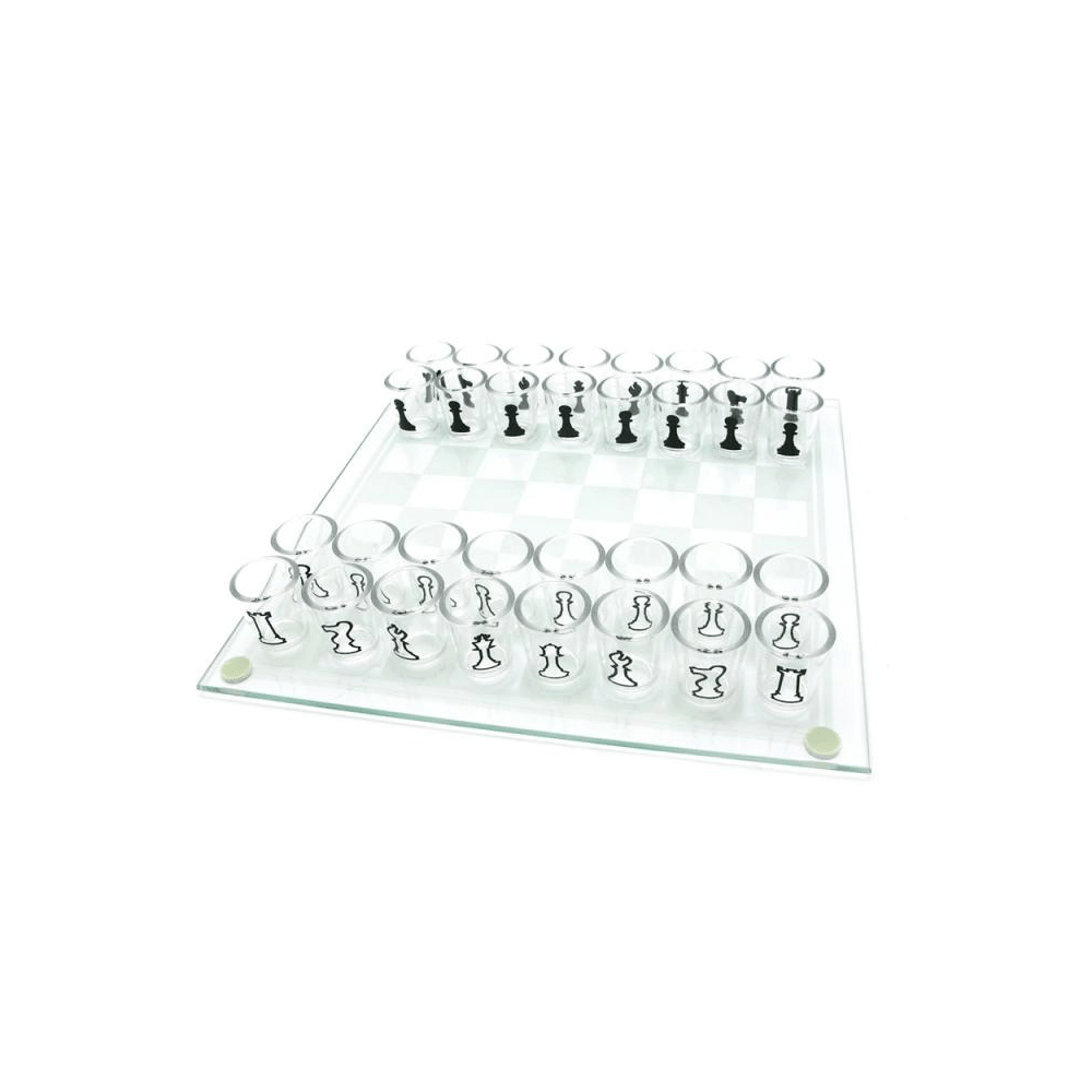 Jeu d'échecs - DIOCHE - Jeu d'échecs en verre à shot - 32 verres à shot Jeu d'échecs - DIOCHE - Jeu d'échecs en verre à shot - 32 verres à shot