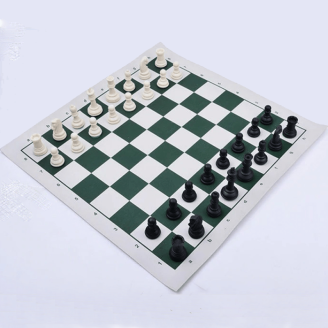jeu d'échecs en plastique à enrouler