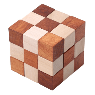 Casse-tête en bois : le cube
